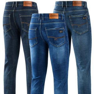 필드웍스 남자 겨울용 작업복 기모 안감 스판 청바지 남성 편한 작업용 일자 데님