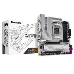 GIGABYTE 기가바이트 라이젠 AM5 B650M AORUS ELITE AX ICE DDR5 D5 AM5 WIFI6E 블루투스 DP HDMI TYPE-C