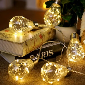 LED 10구 감성 캠핑 인테리어 장식 레트로 알전구 건전지형