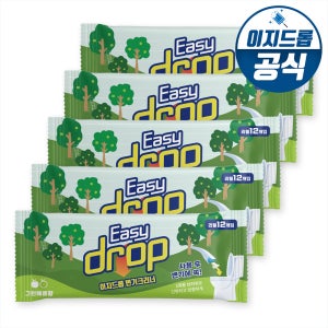 이지드롭 일회용 변기크리너 리필 12p 그린애플향 5팩