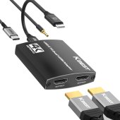 USB C타입 TO HDMI 젠더 듀얼모니터 복제 확장 4IN1 이미지
