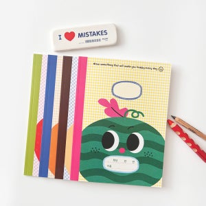 아이가 좋아하는 아기자기 귀여운 new 수박 그림 일기장 그림 일기 노트 공책