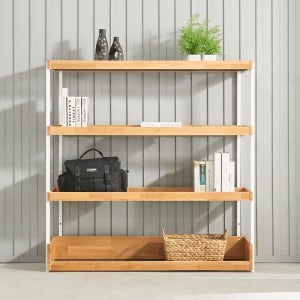 로쏘 아나킨 엘다 원목 4단 선반장 1200