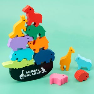 공룡 동물 밸런스 블록 쌓기 균형 맞추기 놀이 교구