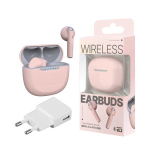 블루투스 이어폰 Ver 5.3 이어버드 오픈형 무통증이어폰 핑크 YN45SP