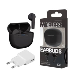 블루투스 이어폰 Ver 5.3 이어버즈 오픈형 무통 이어폰 블랙 YN45SB