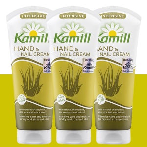 KAMILL 보습 독일 카밀 핸드 앤 네일 크림 비건 알로에향 인텐시브 100ml x3개