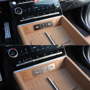 싼타페MX5 카본 튜닝 몰딩 USB 포트 파츠 스티커