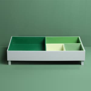 퀄리디자인 데스크오거나이저 벤트 책상정리함 데스크셋업 데스크테리어