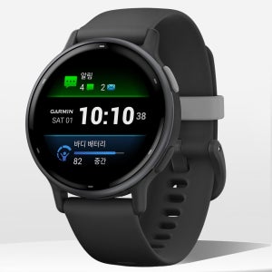 가민 비보액티브5 GPS 피트니스 스마트워치 슬레이트, 42mm
