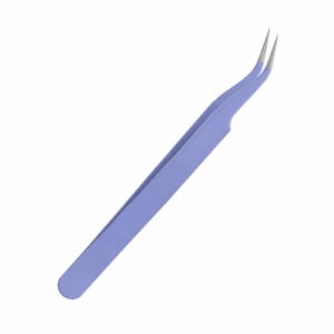마카롱 다꾸정밀핀셋 스티커 다이어리 꾸미기 집게 커브형 바이올렛