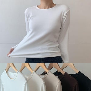 레이어드 긴팔 기모 이너티 랍빠 티셔츠