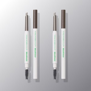 [더블기획] 이니스프리 납작 아이브로우 펜슬 0.3g 2개 (4호 새벽 이슬 애쉬 브라운)