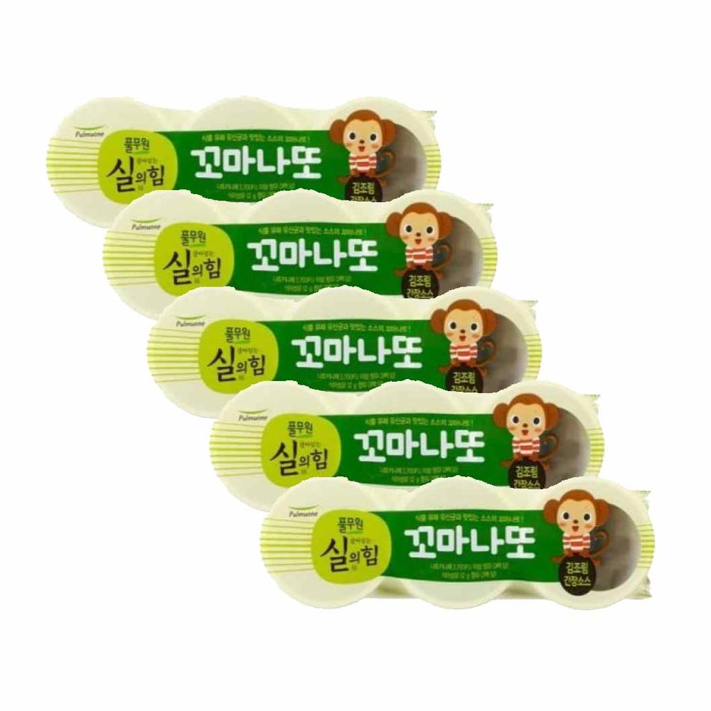 <b>풀무원</b> 꼬마나또 SET (김조림간장소스) (3팩x5개) 1세트 건강간식 <b>변비</b>효과 식이섬유