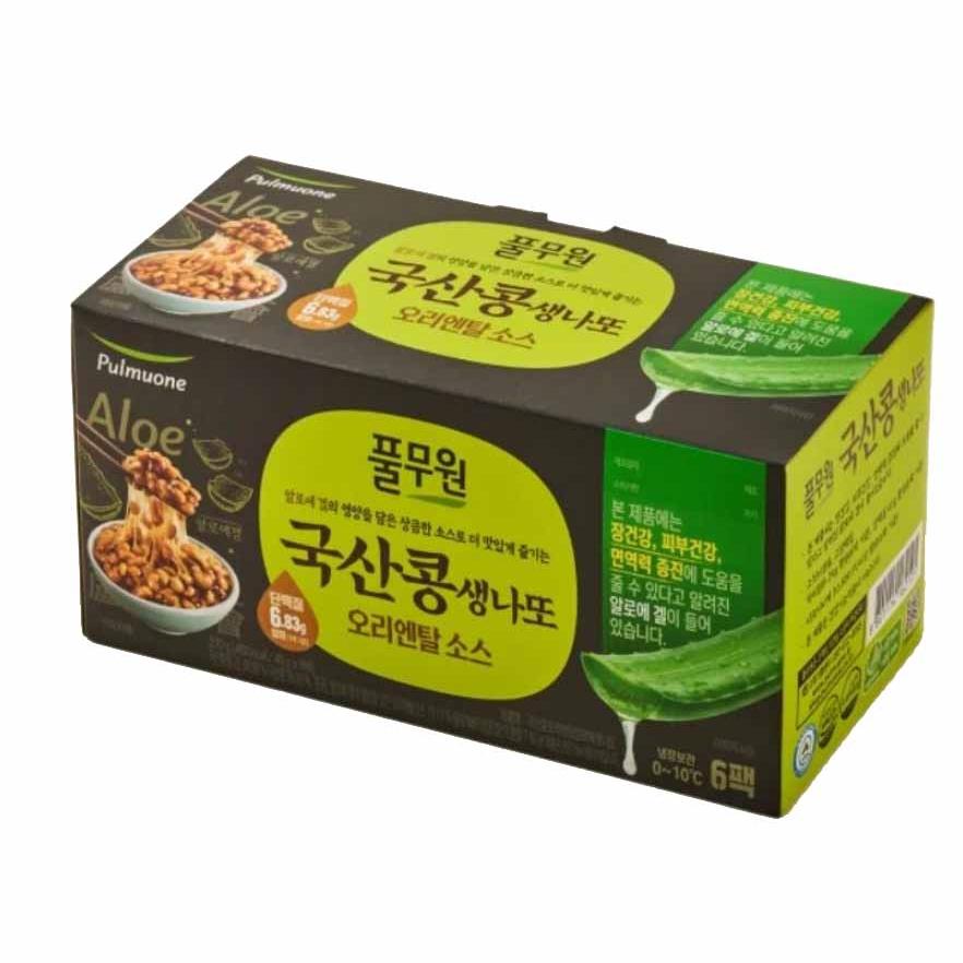 <b>풀무원</b> 기능성 알로에겔 나또 (45gx6개) 1세트 건강간식 <b>변비</b>효과 식이섬유