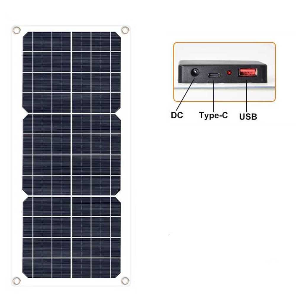 캠핑용 태양광 패널 USB 휴대전화 피크닉 등산 차박