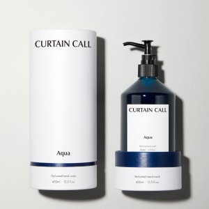 커튼콜 아쿠아 퍼퓸드 핸드 워시 400ml 고급 손세정제 대용량 솝