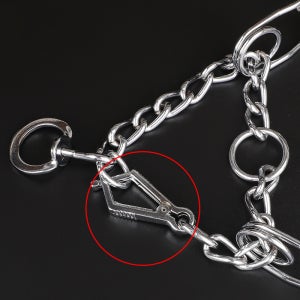 핀치칼라 초크체인 훈련용목줄 대형견목줄 행동교정 고리형 S