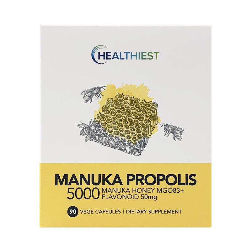 Healthiest 헬씨스트 마누카 <b>프로폴리스 5000</b> 90캡슐 4팩