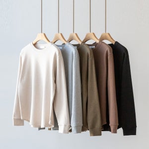 [자체제작] 여성 빅사이즈 겨울 이너 도톰한 피치 기모 라운드 반팔 긴팔 티셔츠 L XL