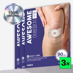 [2+1] 어썸패치 무릎전용패치 무릅 전용 파스 염증 관절