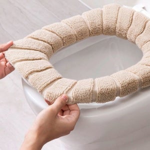 욕실 변기보온커버 따듯한 시트 니트커버 겨울철 엉따 세탁가능 욕실 인테리어