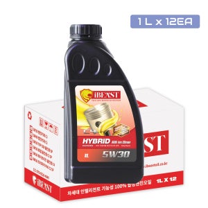 아이비스트 디젤엔진오일 5W30 C4 DPF, Low-saps 르노디젤 RN0720 올인원합성오일 1L X12EA 1BOX