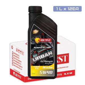아이비스트 어반 5W40 4T MA2 올인원 BMW 모토라드, 스쿠터오일 1L X 12EA 1BOX