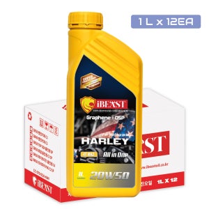 아이비스트 4T 할리 20W50 오토바이 SN JASO MA2 4행정 할리데이비슨 1L X12EA 1BOX