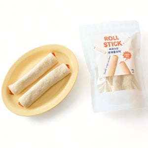 강아지 수제 간식 우피롤스틱 4개입 정말 오래먹는 간식 개껌