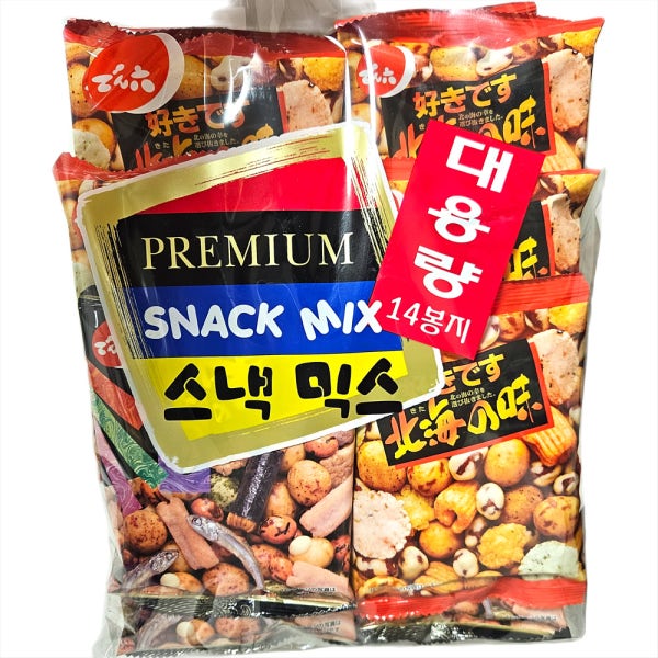 덴로쿠 스낵믹스 간식 맥주안주 짭짤한 스낵 294G