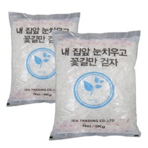 친환경 제설제 제설용 염화칼슘 소금 천연 제습제 제설재 5kg 2개