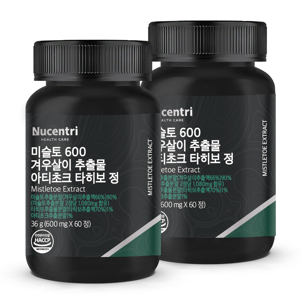 미슬토 겨우살이 추출물 국내산 참나무 효능 2박스