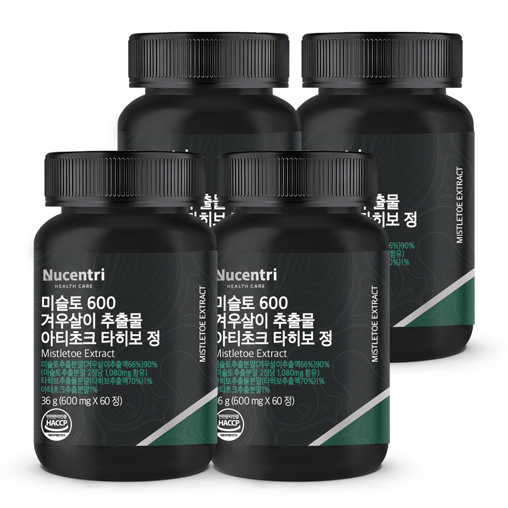 미슬토 겨우살이 추출물 국내산 참나무 효능 4박스