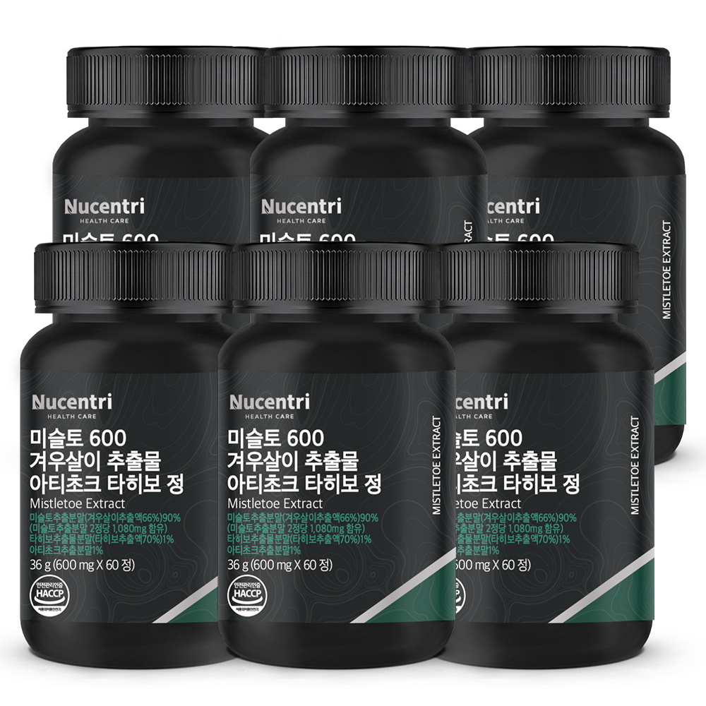 미슬토 겨우살이 추출물 국내산 참나무 효능 6박스