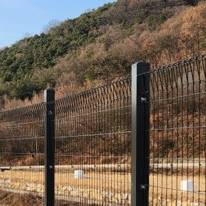 메쉬휀스 1200x2000(연두색) 휀스망 울타리 철망 난간 태양광 펜스 기초 앙카 설치