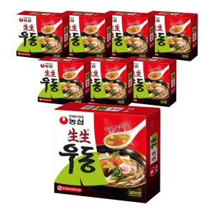 농심 생생우동 253g, 8개
