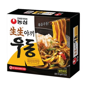 농심 생생야끼우동 데리야끼, 251g, 20개