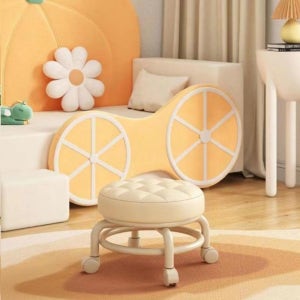 앉은뱅이 바퀴의자 이동식 낮은 원형 동글뱅이