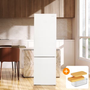 루컴즈 2도어 상냉장 하냉동 냉장고 원룸 소형 미니 기사설치 (이벤트+) 오른쪽(우), 화이트 262L R262M01-W