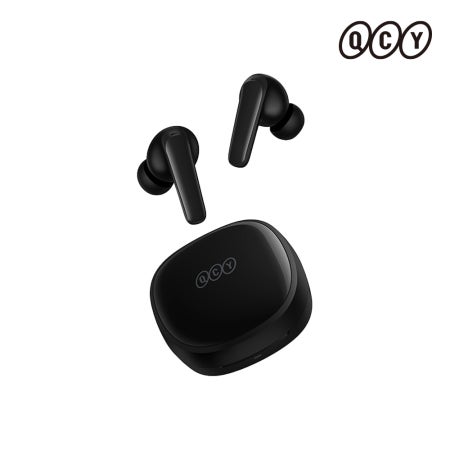 QCY T13X APP 블루투스이어폰 / 국내정식 최신 블루투스5.3 무선이어폰 블랙