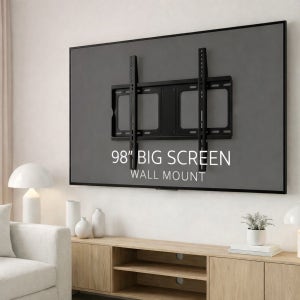 마운트뷰 벽걸이 TV 브라켓 셀프 설치 거치대 상하좌우브라켓 ~98인치 삼성 LG 호환