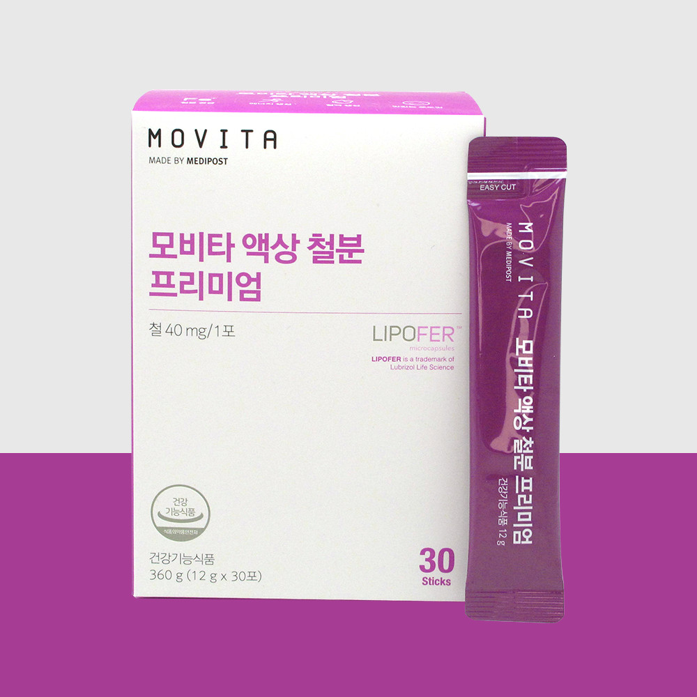 모비타 마더스 액상 철분 프리미엄 40mg 닥터 에디션 철분제 보충제 1박스