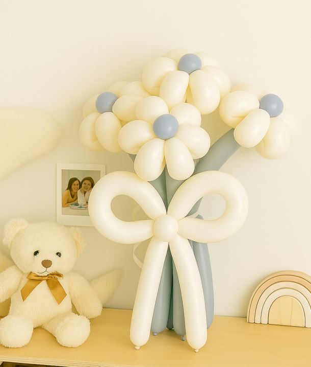 [완제품] 서울 풍선꽃다발 요술 풍선꽃 졸업 발표회 생일 4송이