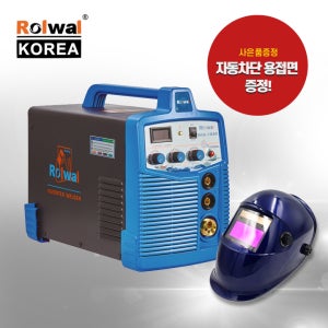 로웰코리아 논가스 용접기 CO2 알루미늄 노가스 미그 용접기 MIG-185E 용접면포함