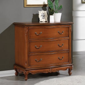 몬테 엔틱 서랍장 원목 3단 체스트 옷 서랍 미니 서랍장 안방 거실 옷장 나무(900)