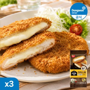 [N배송] 동원 퀴진 크리스피 모짜렐라 치즈 냉동 돈까스 450g 3봉