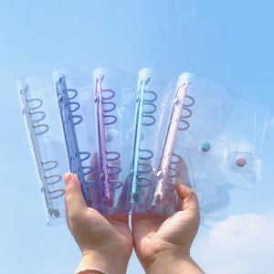 심플 6공 투명 다이어리 커버 A5 A6 바인더 속지