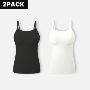 [2pack] 슬림업 나시 브라탑(A~E컵) / 보정브라탑 브라탑 브라캡나시 일체형브라탑