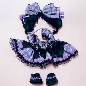 20cm 가심비 원피스 드레스 쿠로미 set 솜깅 아이돌 인형 무속성 솜인형 옷 의상